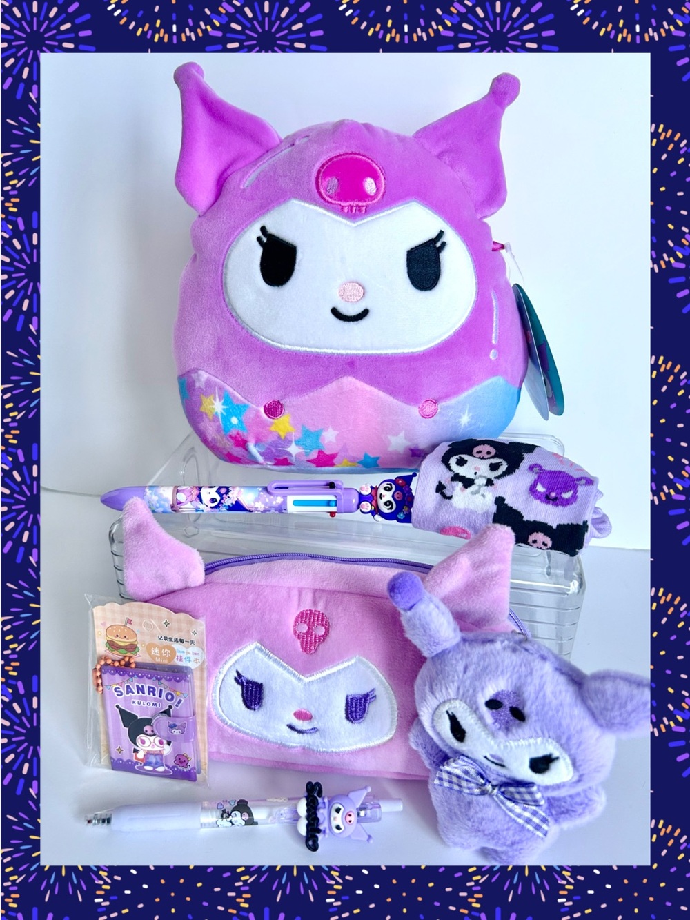 💜(KUR342) Kuromi Adorable 7-Piece Squishmallow Bundle!